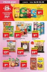 Gazetka promocyjna Biedronka - Od Czwartku 16.10 - Gazetka - ważna od 22.10 do 22.10.2025 - strona 47 - produkty: Kurczak, Pistacje, Ketchup, Top, Por, Mus, Orzeszki, Papryka, Chipsy, Chrupki, Pizza, Rodzynki, Pringles, Grill, Orzeszki ziemne