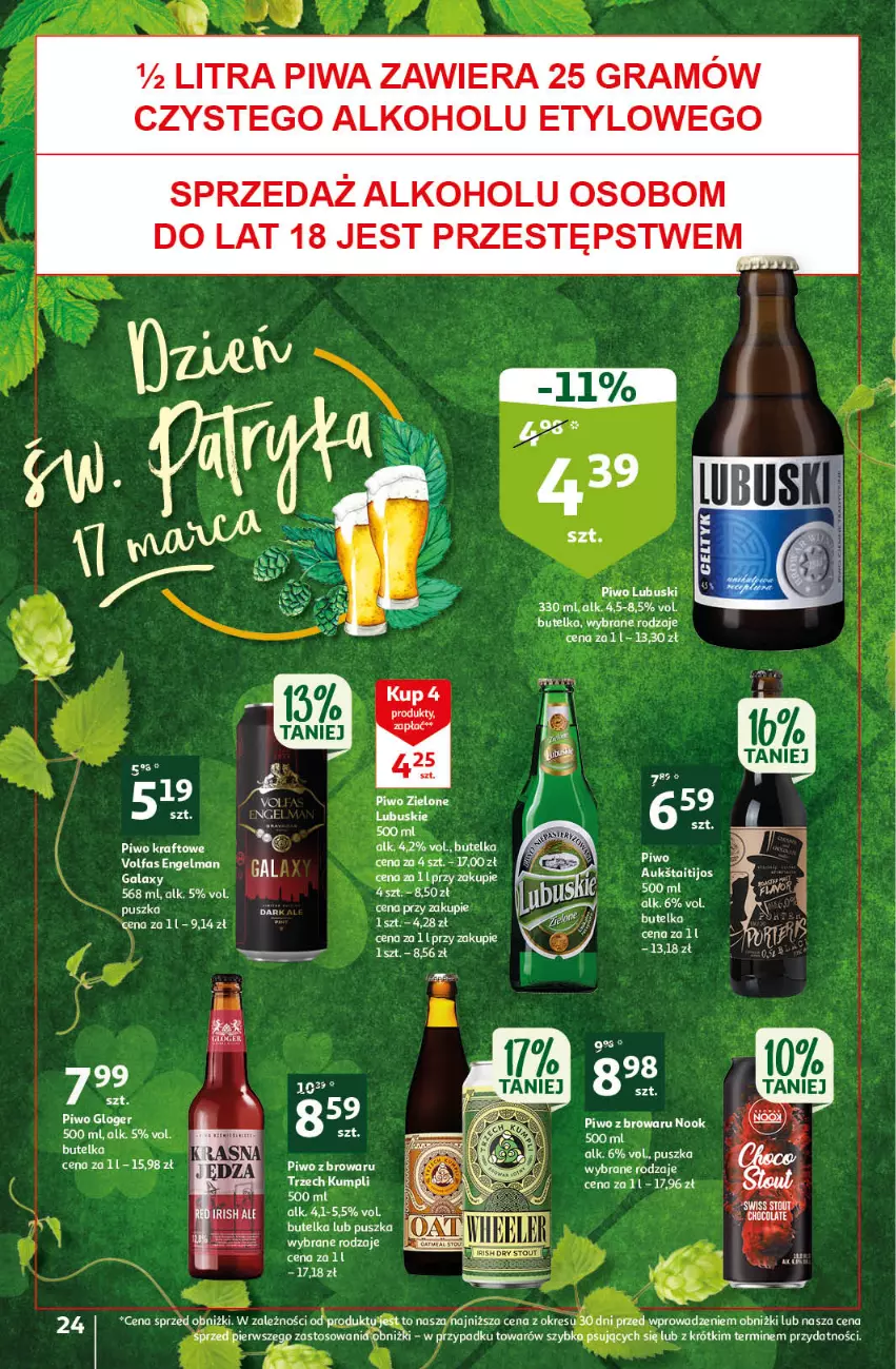 Gazetka promocyjna Auchan - Gazetka Oferta Rewelacyjne słodkości Hipermarket Auchan - ważna 16.03 do 22.03.2023 - strona 24 - produkty: Fa, Gala, Gra, Kominek, O nas, Piwa, Piwo