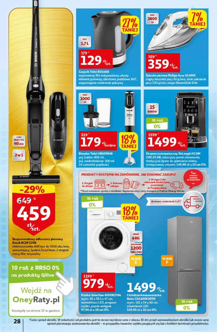 Gazetka promocyjna Auchan - Gazetka Oferta Rewelacyjne słodkości Hipermarket Auchan - ważna 16.03 do 22.03.2023 - strona 28 - produkty: Bosch, Kosz, O nas, Odkurzacz, Szczotka, Top