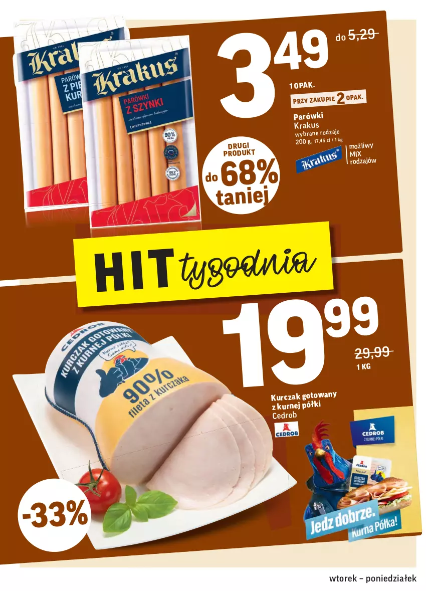 Gazetka promocyjna Intermarche - Gazetka promocyjna - ważna 14.09 do 20.09.2021 - strona 12 - produkty: Kurczak, Parówki