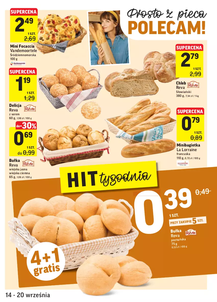 Gazetka promocyjna Intermarche - Gazetka promocyjna - ważna 14.09 do 20.09.2021 - strona 15 - produkty: Bagietka, Bułka, Chleb, Focaccia, Piec, Ser