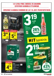 Gazetka promocyjna Intermarche - Gazetka promocyjna - Gazetka - ważna od 20.09 do 20.09.2021 - strona 27 - produkty: Piwa, Piwo, Gin, Gra, Pilsner Urquell
