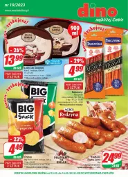 Gazetka promocyjna Dino - Gazetka 19 - Gazetka - ważna od 16.05 do 16.05.2023 - strona 1 - produkty: JBL, Chipsy, Lody, Tarczyński, Kabanos, Grill, Kiełbasa