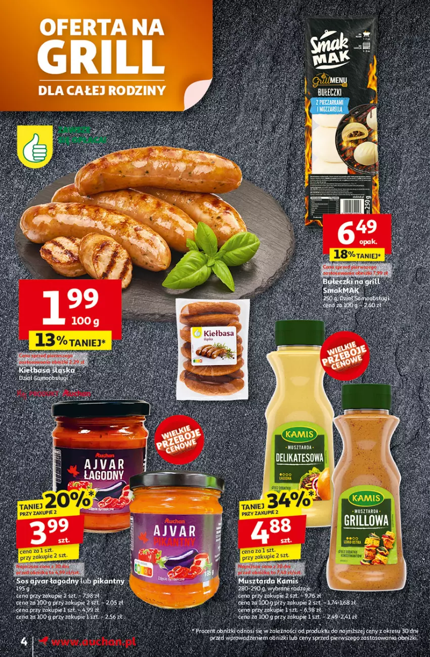 Gazetka promocyjna Auchan - LATO FIRST MINUTE Moje - ważna 05.06 do 11.06.2025 - strona 6 - produkty: Fa, Grill, HP, Mus, Musztarda