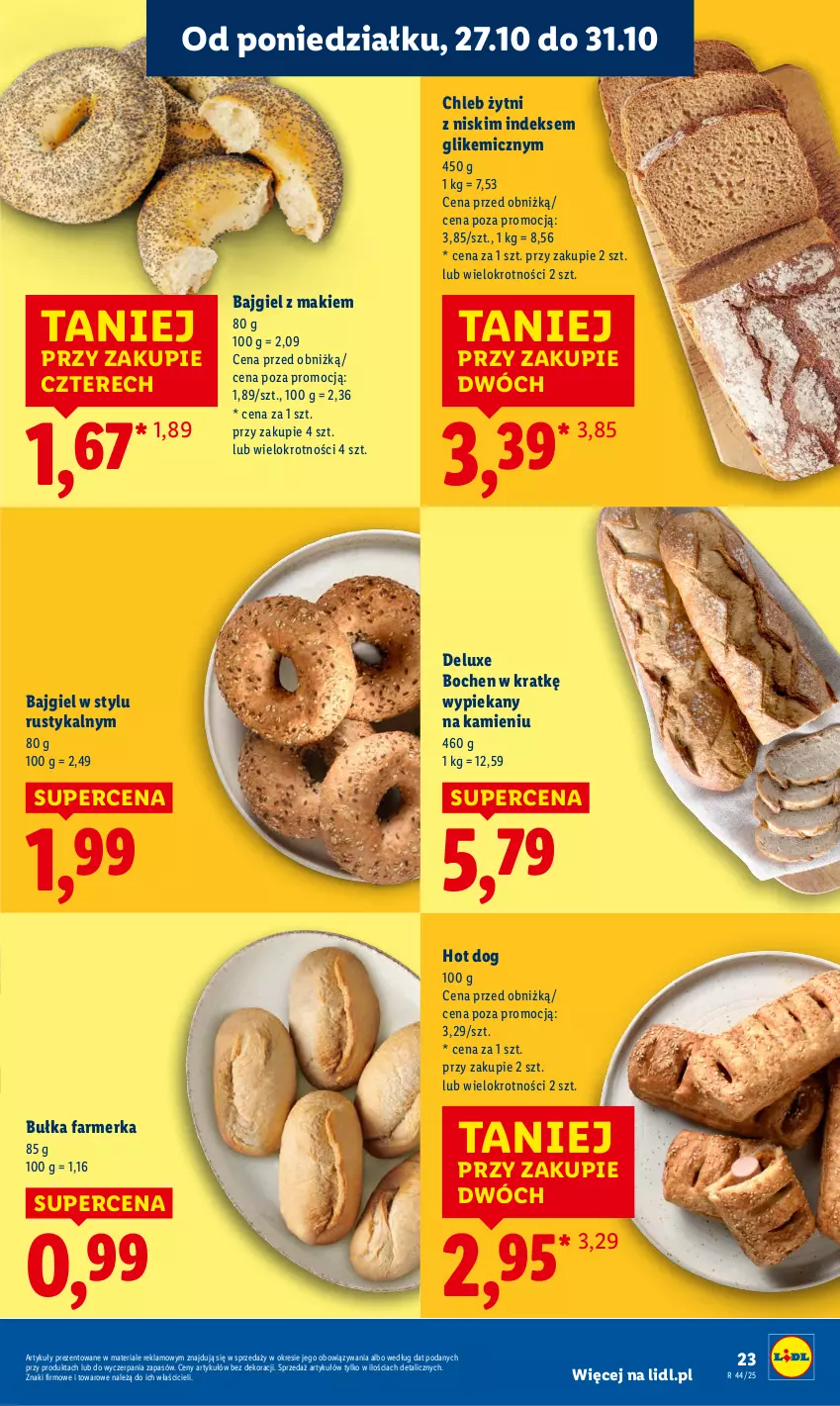 Gazetka promocyjna Lidl - GAZETKA - ważna 27.10 do 29.10.2025 - strona 27 - produkty: Bułka, Chleb, Fa, Hot dog, Rust