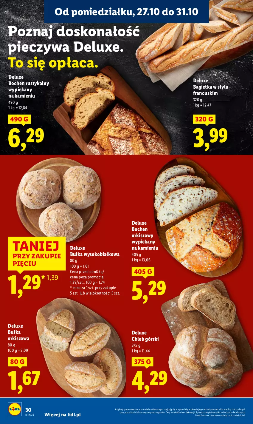 Gazetka promocyjna Lidl - GAZETKA - ważna 27.10 do 29.10.2025 - strona 34 - produkty: Bagietka, Bułka, Chleb, Piec, Rust, Sok