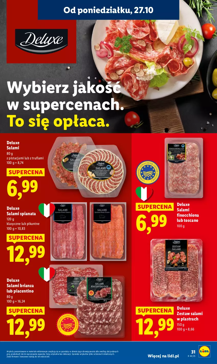 Gazetka promocyjna Lidl - GAZETKA - ważna 27.10 do 29.10.2025 - strona 35 - produkty: Salami