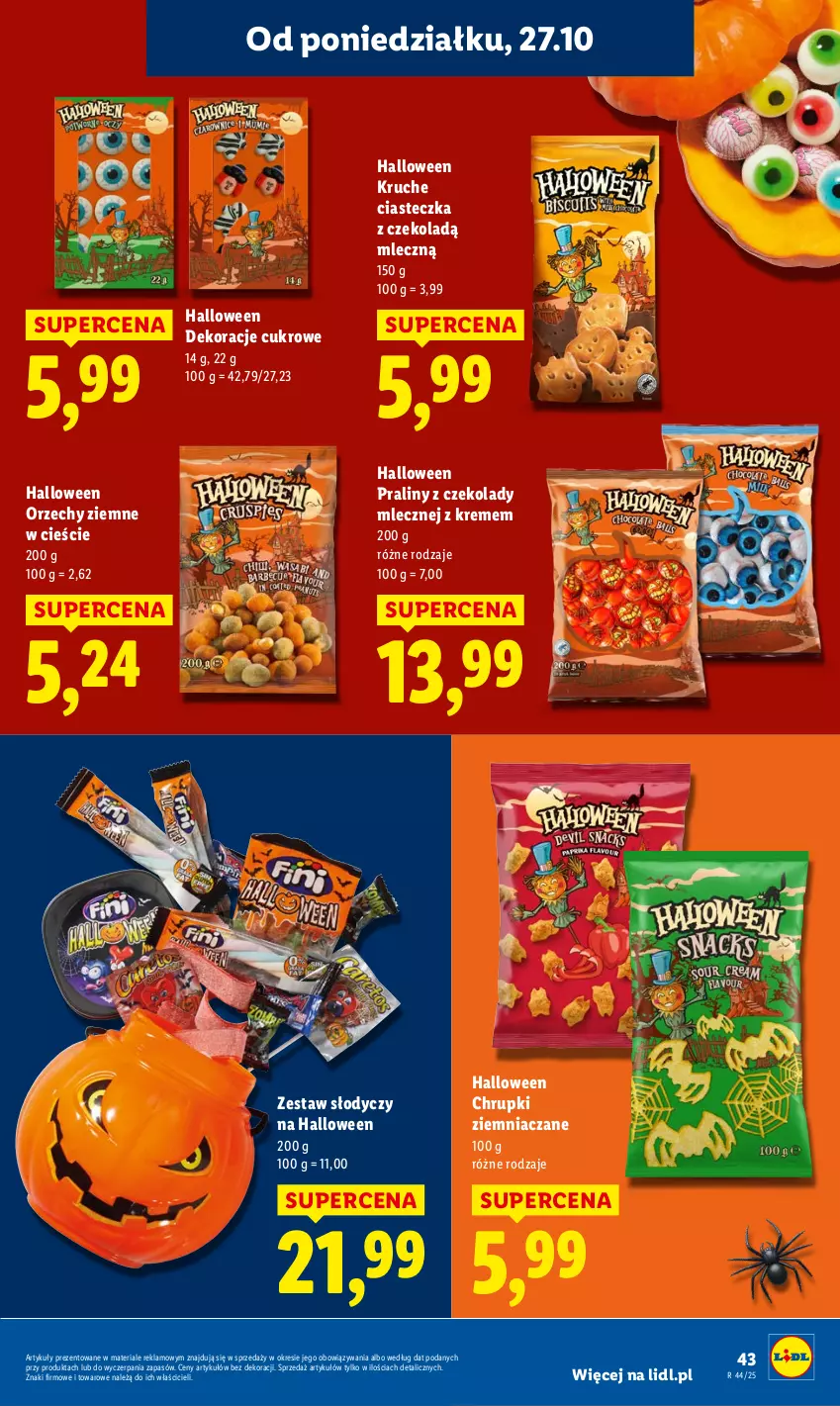Gazetka promocyjna Lidl - GAZETKA - ważna 27.10 do 29.10.2025 - strona 47 - produkty: Chrupki, Praliny