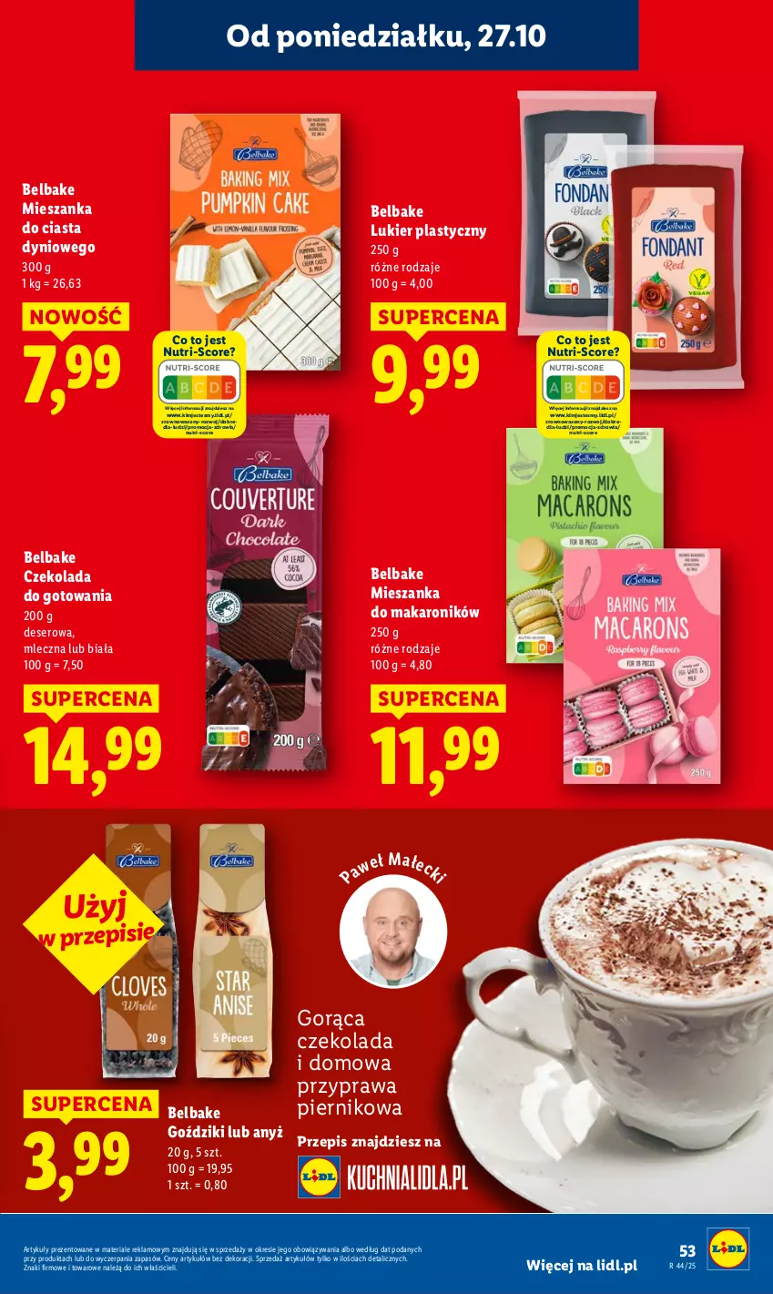 Gazetka promocyjna Lidl - GAZETKA - ważna 27.10 do 29.10.2025 - strona 57 - produkty: Czekolada, Deser, Makaron, Piernik, Ser, Wazon