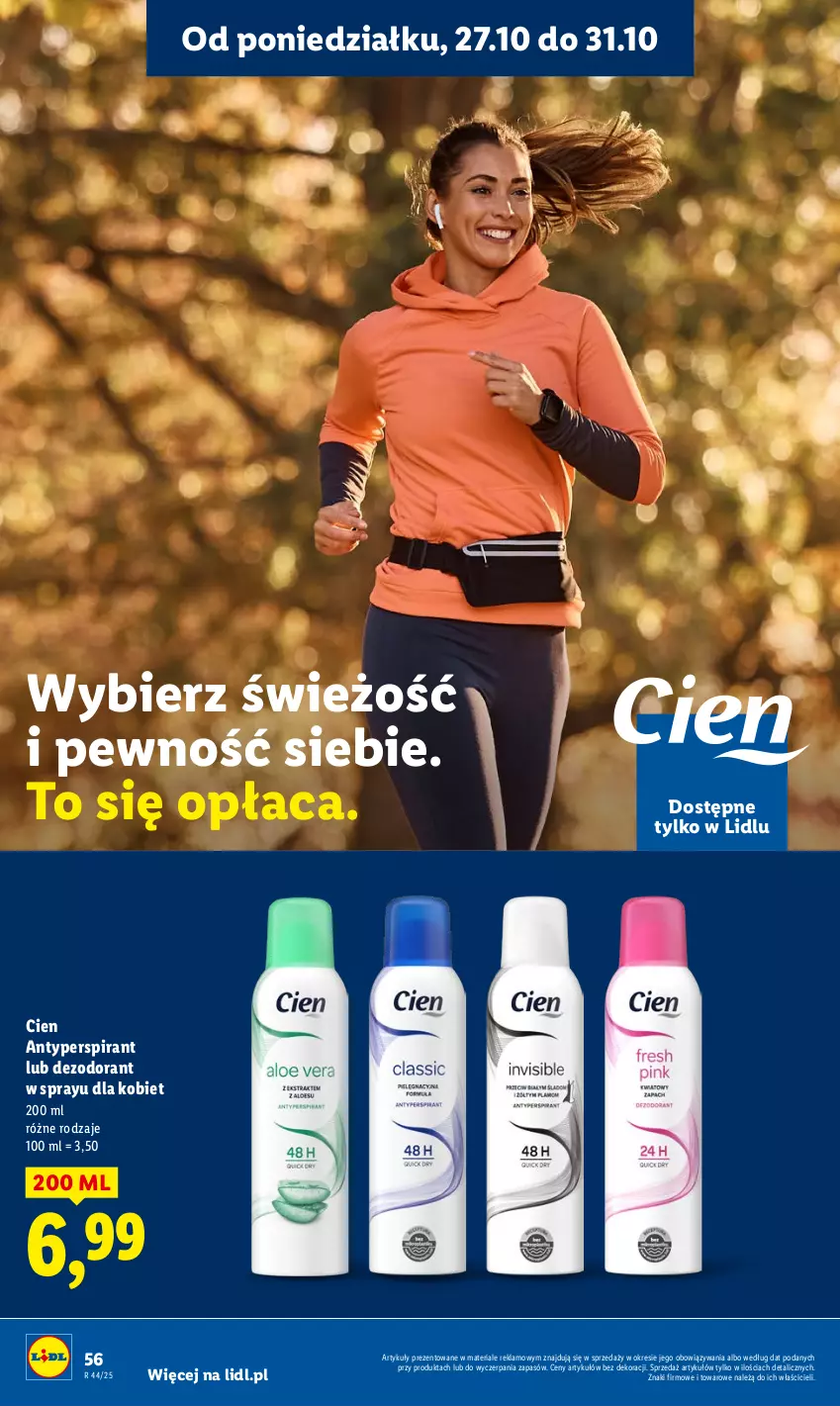 Gazetka promocyjna Lidl - GAZETKA - ważna 27.10 do 29.10.2025 - strona 60 - produkty: Antyperspirant, Dezodorant