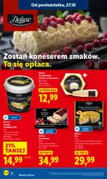 Gazetka promocyjna Lidl - GAZETKA - Gazetka - ważna od 29.10 do 29.10.2025 - strona 38 - produkty: Ser, Mus, Twaróg, Panna cotta, Brie, Maliny, Czekolada, Ser pleśniowy