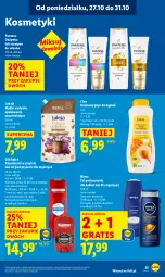 Gazetka promocyjna Lidl - GAZETKA - Gazetka - ważna od 29.10 do 29.10.2025 - strona 59 - produkty: Płyn do kąpieli, Mydło w płynie, Gra, Pantene, Old Spice, Dezodorant, Szampon, Odżywka, Mydło, Luksja, Nivea