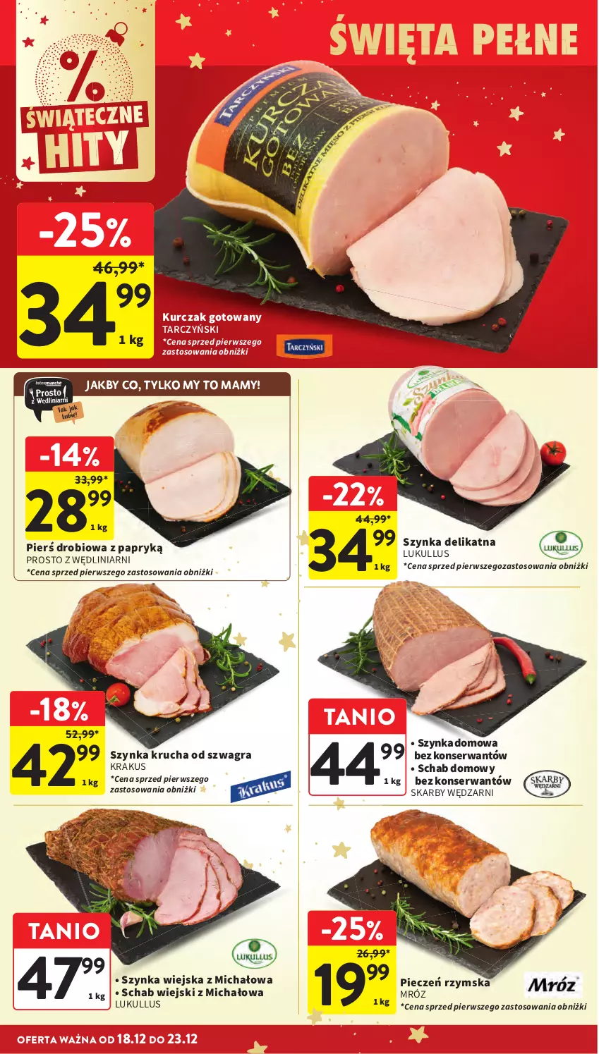 Gazetka promocyjna Intermarche - Gazetka promocyjna - ważna 18.12 do 23.12.2025 - strona 36 - produkty: Gra, Krakus, Ser, Tarczyński