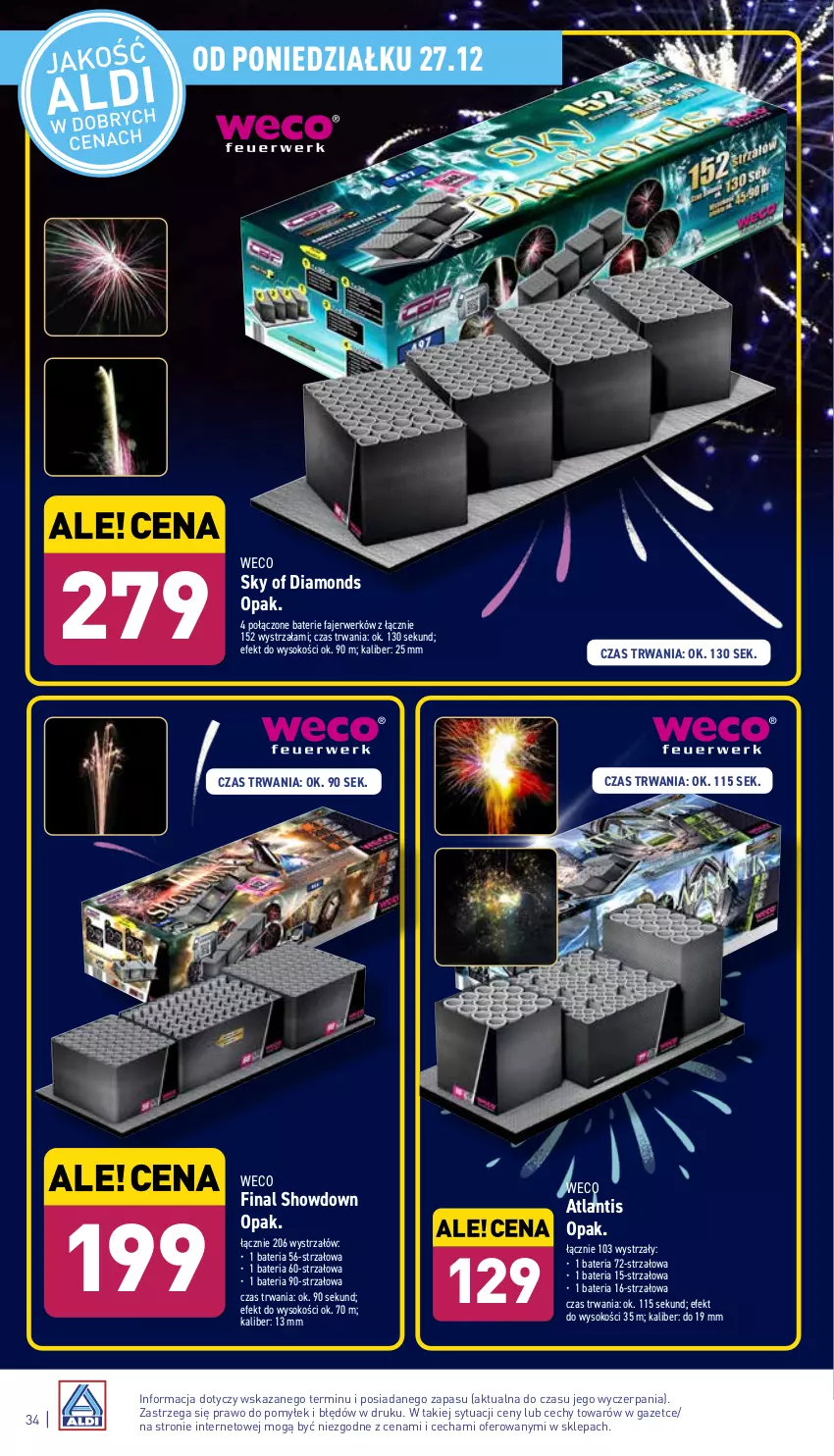 Gazetka promocyjna Aldi - Pełny katalog - ważna 27.12 do 31.12.2021 - strona 34 - produkty: 5 Sekund, Bateria, Fa, Sok, Strzałów