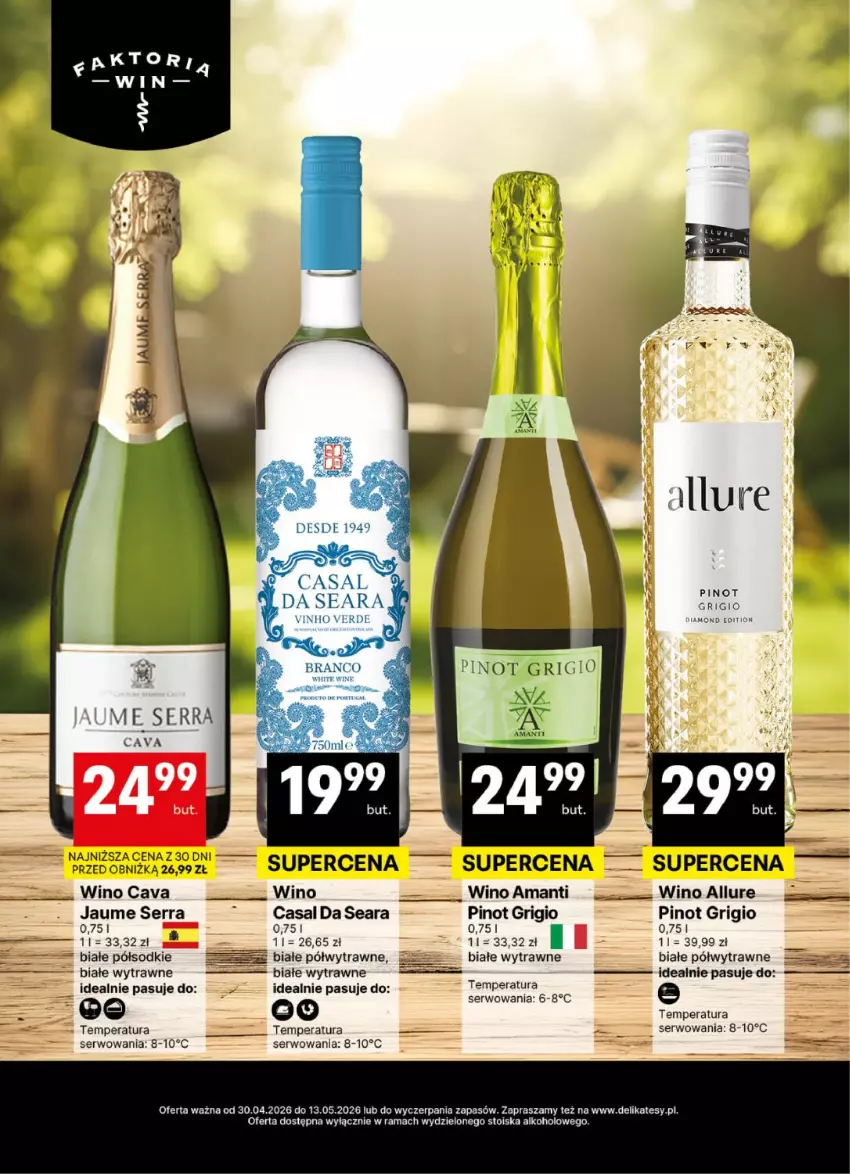 Gazetka promocyjna Delikatesy Centrum - Delibarek DC18-DC19 - ważna 30.04 do 13.05.2026 - strona 4 - produkty: Pinot Grigio, Rama, Ser, Wino