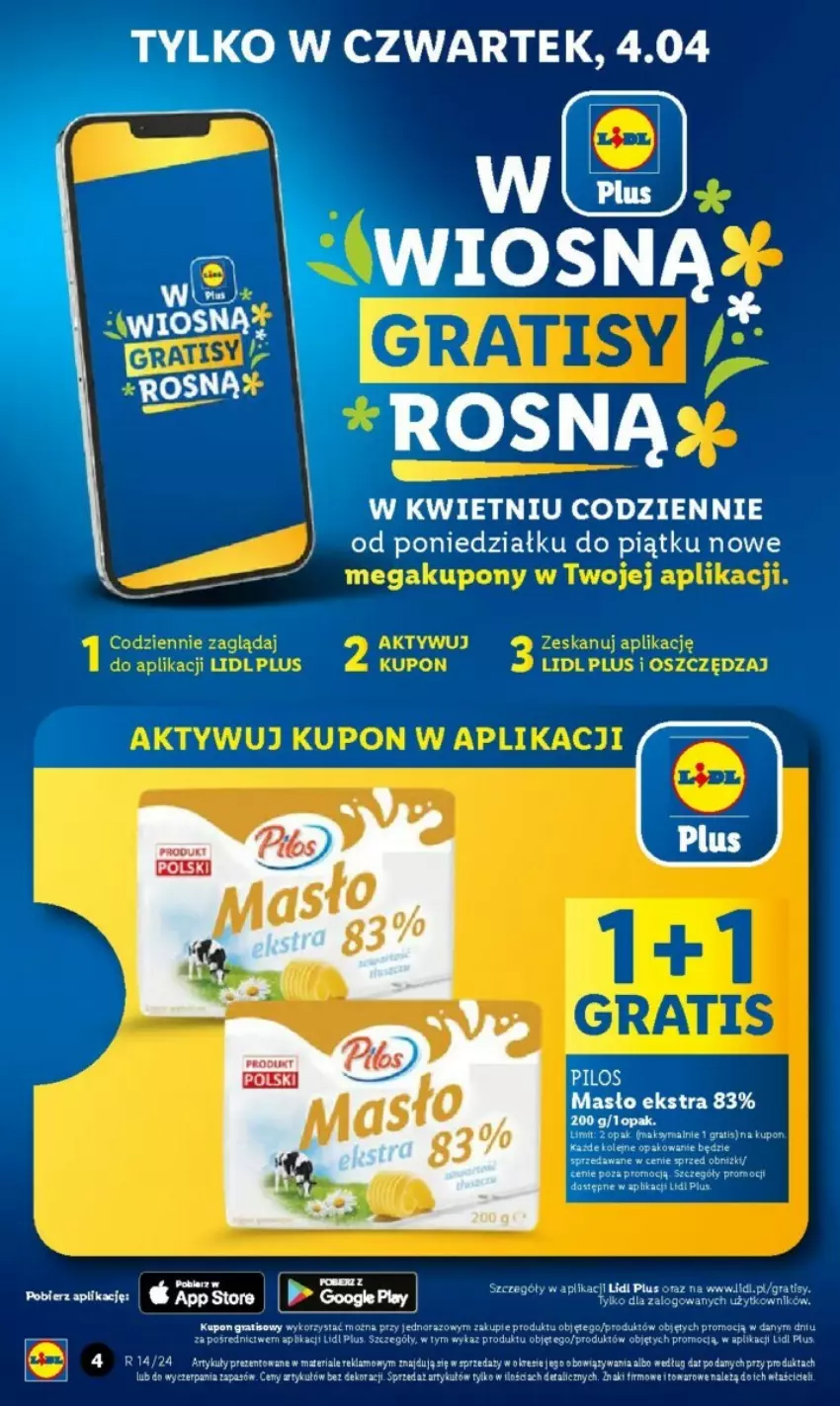 Gazetka promocyjna Lidl - ważna 03.04 do 04.04.2024 - strona 46 - produkty: Gra, Masło, Pilos