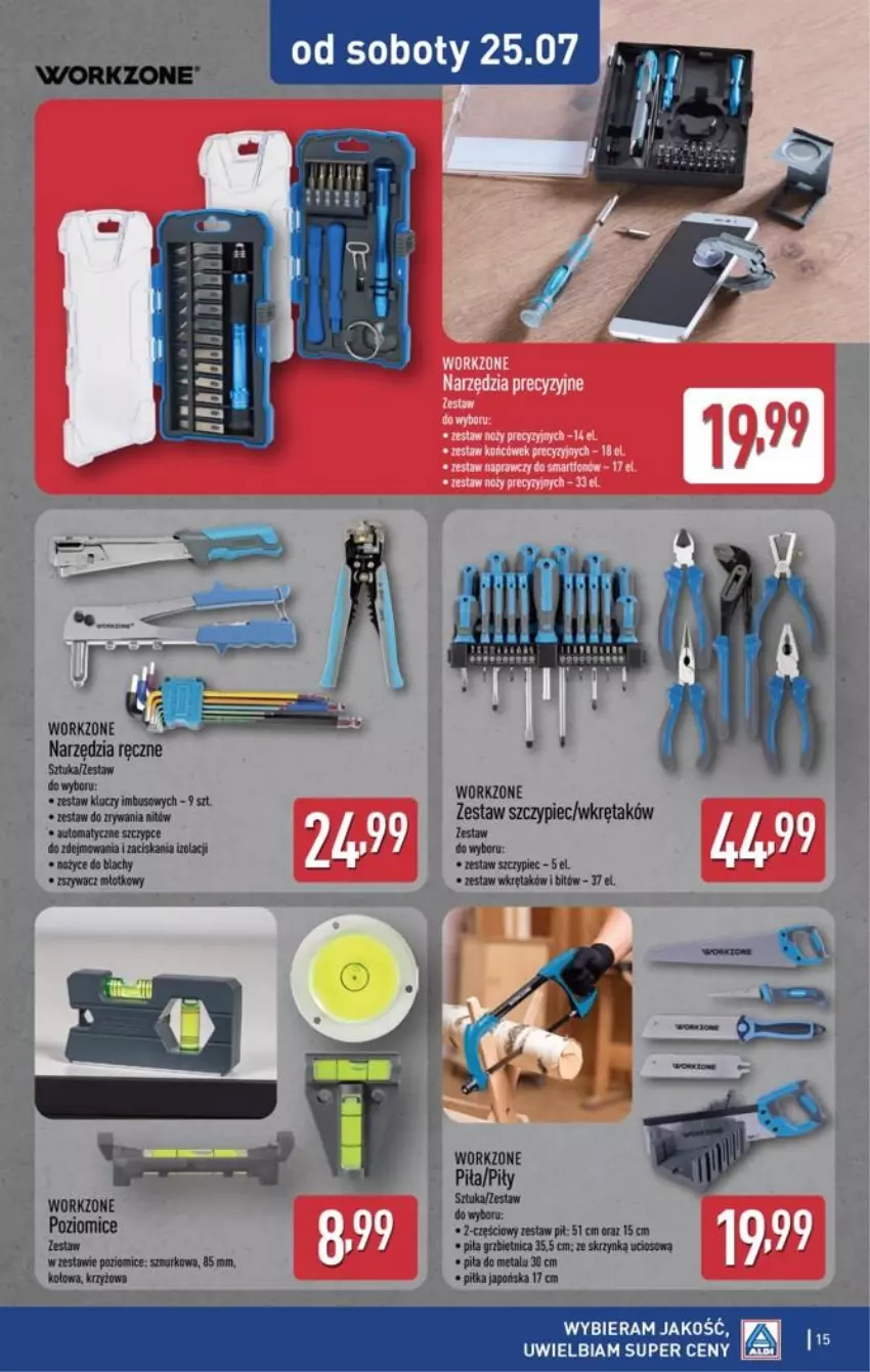 Gazetka promocyjna Aldi - Przygotuj się na kolejny tydzień - ważna 22.07 do 25.07.2026 - strona 15 - produkty: Milka, Młot, Piec, Wkręt, Zestaw wkrętaków