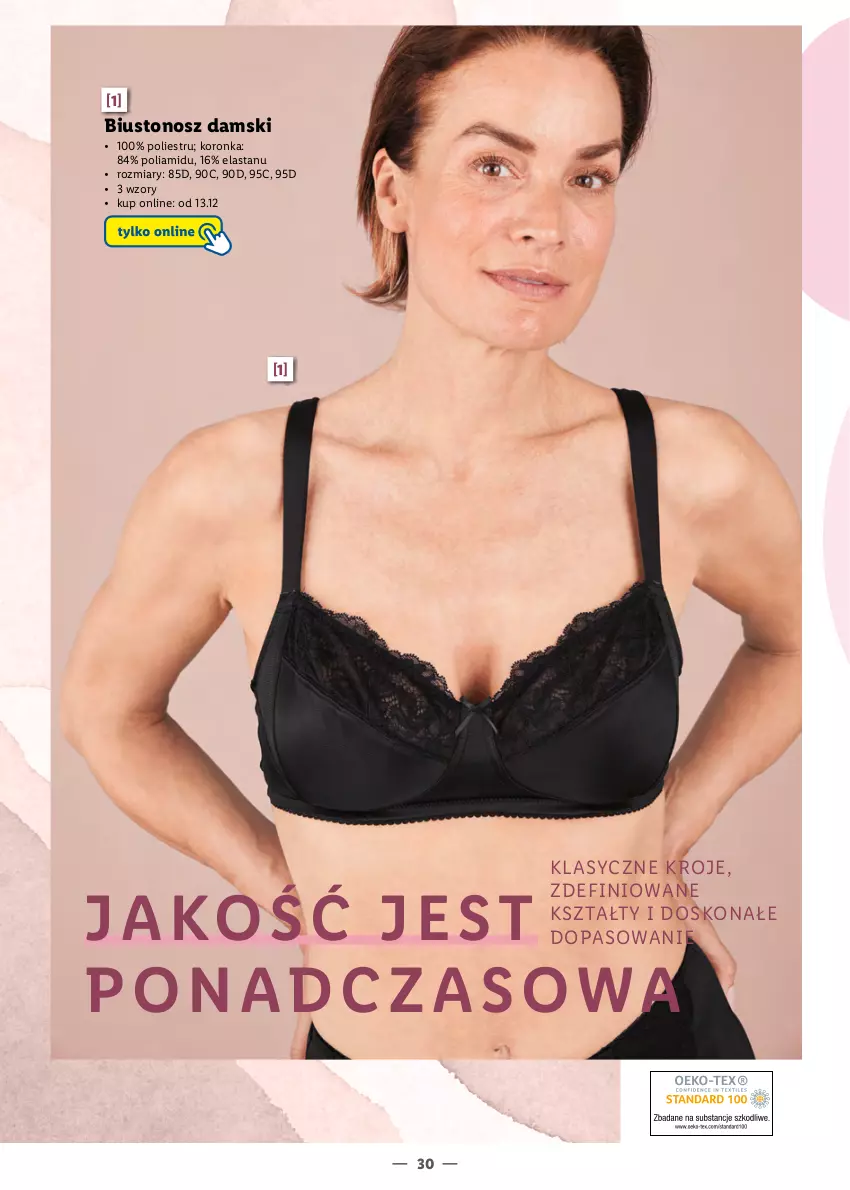 Gazetka promocyjna Lidl - KATALOG BIELIZNY DAMSKIEJ - ważna 04.10 do 26.12.2021 - strona 30 - produkty: Biustonosz