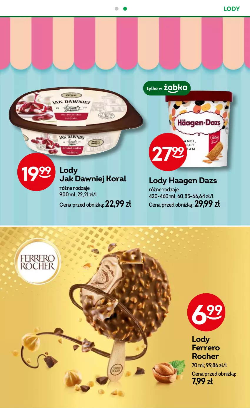 Gazetka promocyjna Żabka - ważna 24.04 do 07.05.2024 - strona 11 - produkty: Ferrero, Ferrero Rocher, Lody