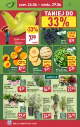 Gazetka promocyjna Aldi - Oferta weekendowa - Gazetka - ważna od 29.06 do 29.06.2025 - strona 4 - produkty: Sok, Hibiskus, Jeżyny, Tera, Sałat, Gruszki, Melon, Miecz