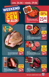 Gazetka promocyjna Aldi - Oferta weekendowa - Gazetka - ważna od 29.06 do 29.06.2025 - strona 5 - produkty: Kurczak, Sok, Sokołów, Karkówka wieprzowa, Stek, Burger, Morliny, Piekarnik, Grill, Fa