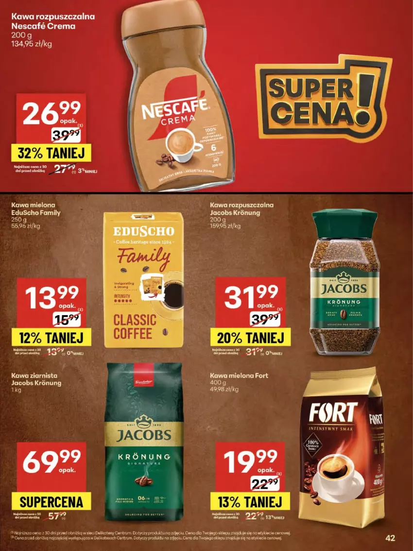 Gazetka promocyjna Delikatesy Centrum - Franczyza DC31 Czwartek - ważna 31.07 do 06.08.2025 - strona 42 - produkty: Jacobs, Kawa, Kawa mielona, Kawa rozpuszczalna, Rum