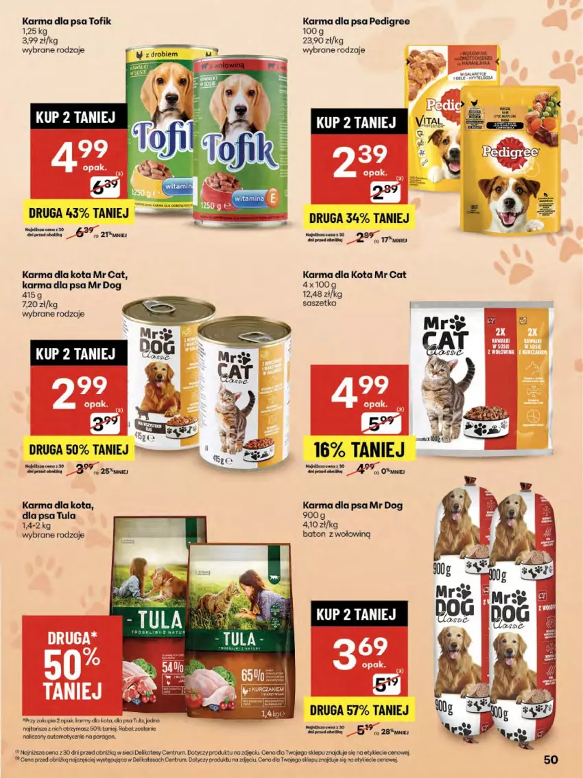Gazetka promocyjna Delikatesy Centrum - Franczyza DC31 Czwartek - ważna 31.07 do 06.08.2025 - strona 50 - produkty: Baton, Pedigree, Rum, Wołowina