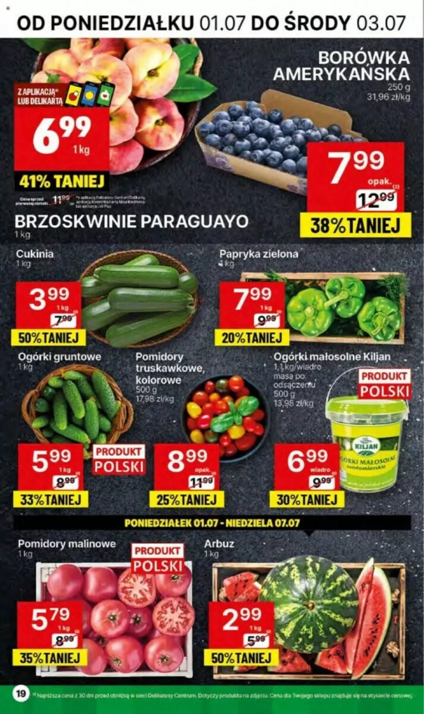 Gazetka promocyjna Delikatesy Centrum - ważna 01.07 do 07.07.2024 - strona 11 - produkty: Arbuz, Borówka, Borówka amerykańska, Brzoskwinie, Grunt, Rum