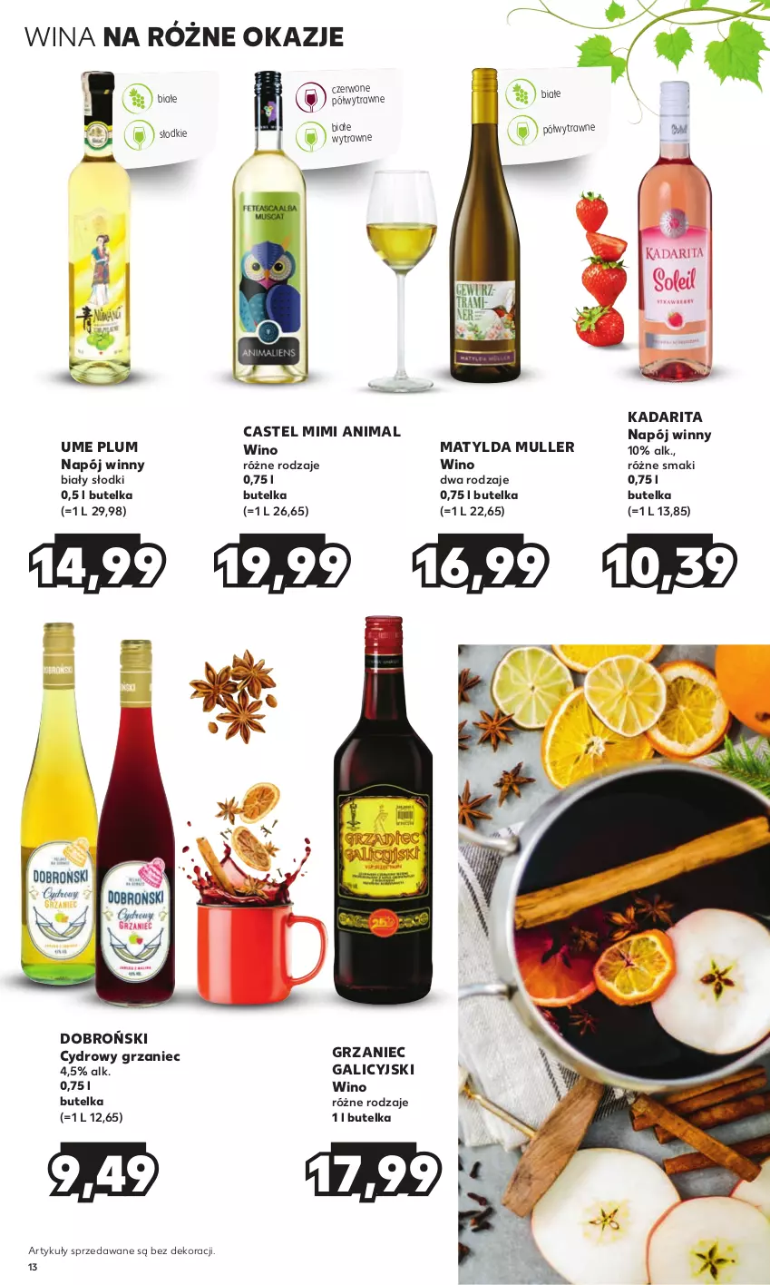 Gazetka promocyjna Kaufland - Barek Kauflandu - ważna 11.01 do 24.01.2024 - strona 13 - produkty: Grzaniec Galicyjski, Napój, Wino