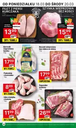Gazetka promocyjna Delikatesy Centrum - NOWA GAZETKA Delikatesy Centrum od 18 marca! 18-24.03.2024 - Gazetka - ważna od 24.03 do 24.03.2024 - strona 43 - produkty: Kurczak, Filet z piersi kurczaka, Szynka wieprzowa, Tusz, Szynka, Szponder wołowy, Boczek, Boczek wieprzowy