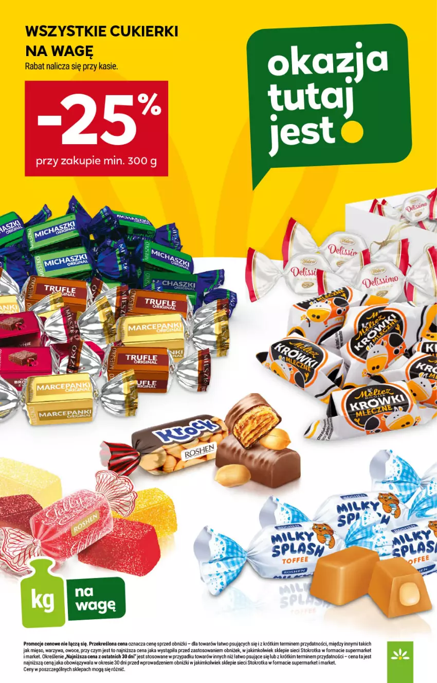Gazetka promocyjna Stokrotka - Market - ważna 31.07 do 06.08.2025 - strona 19 - produkty: Cukier, Cukierki, Mięso, Owoce, Warzywa