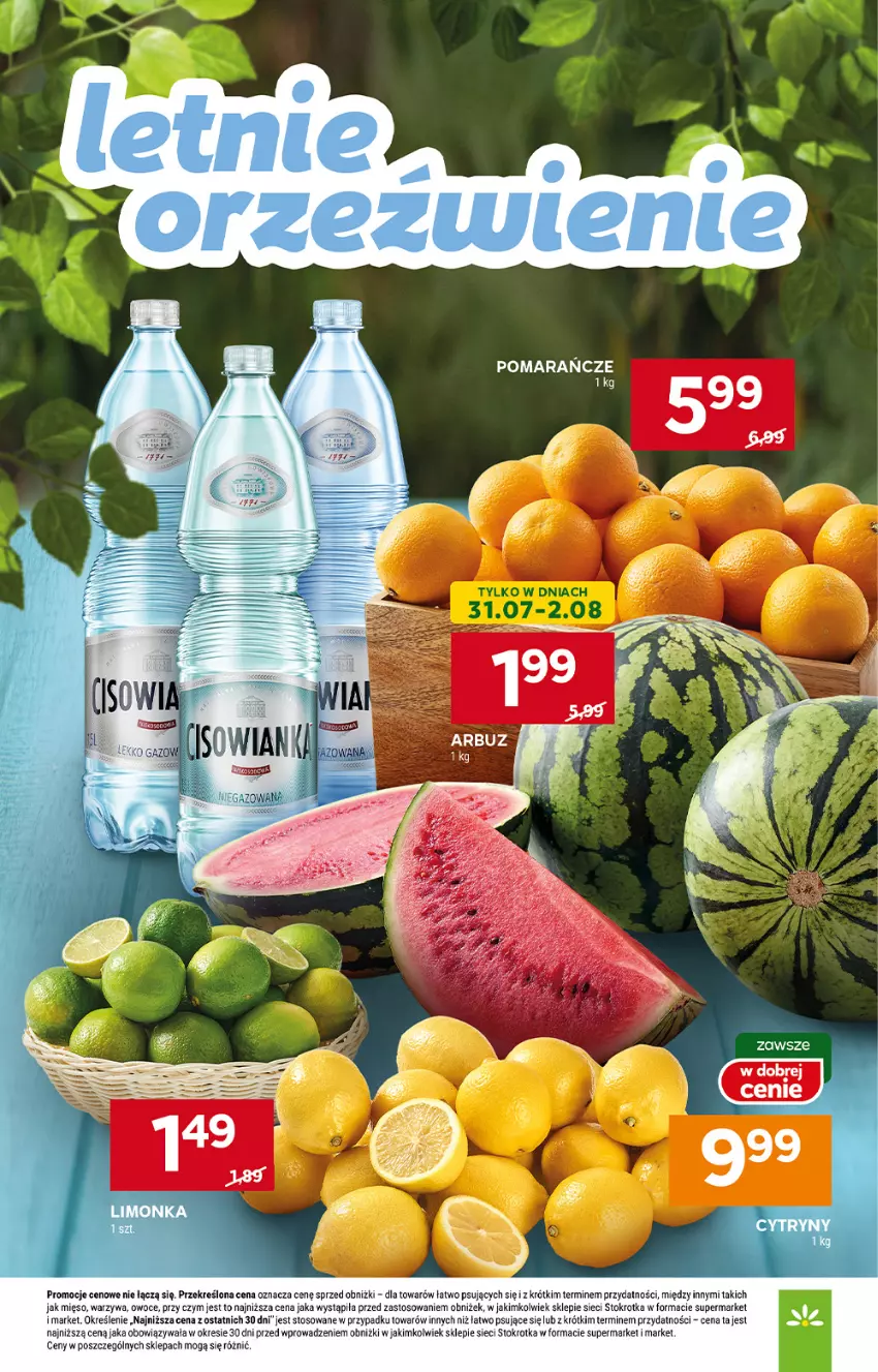 Gazetka promocyjna Stokrotka - Market - ważna 31.07 do 06.08.2025 - strona 9 - produkty: Mięso, Owoce, Pomarańcze, Warzywa