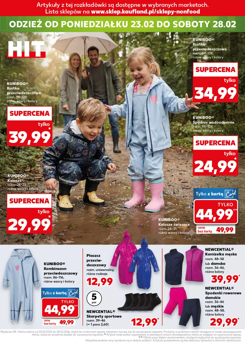 Gazetka promocyjna Kaufland - Kaufland - ważna 19.02 do 25.02.2026 - strona 14 - produkty: Kamizelka, Karp, Kombinezon, Kurtka, Płaszcz, Por, Rower, Spodnie, Sport