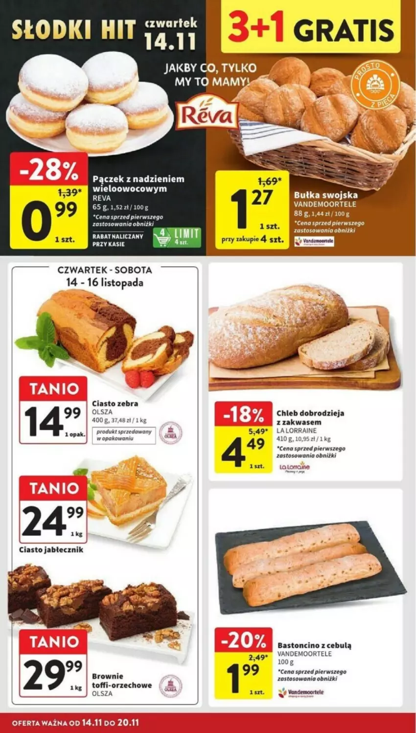 Gazetka promocyjna Intermarche - ważna 14.11 do 20.11.2024 - strona 10 - produkty: Brownie, Chleb, Gra, Pączek, Top