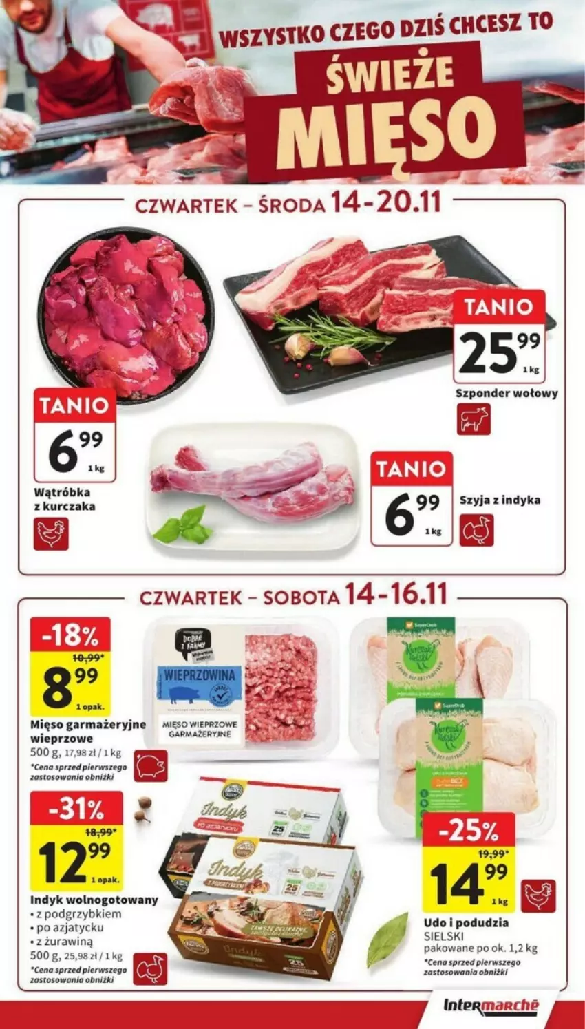 Gazetka promocyjna Intermarche - ważna 14.11 do 20.11.2024 - strona 11 - produkty: Kurczak, Mięso, Mięso garmażeryjne, Podgrzybki