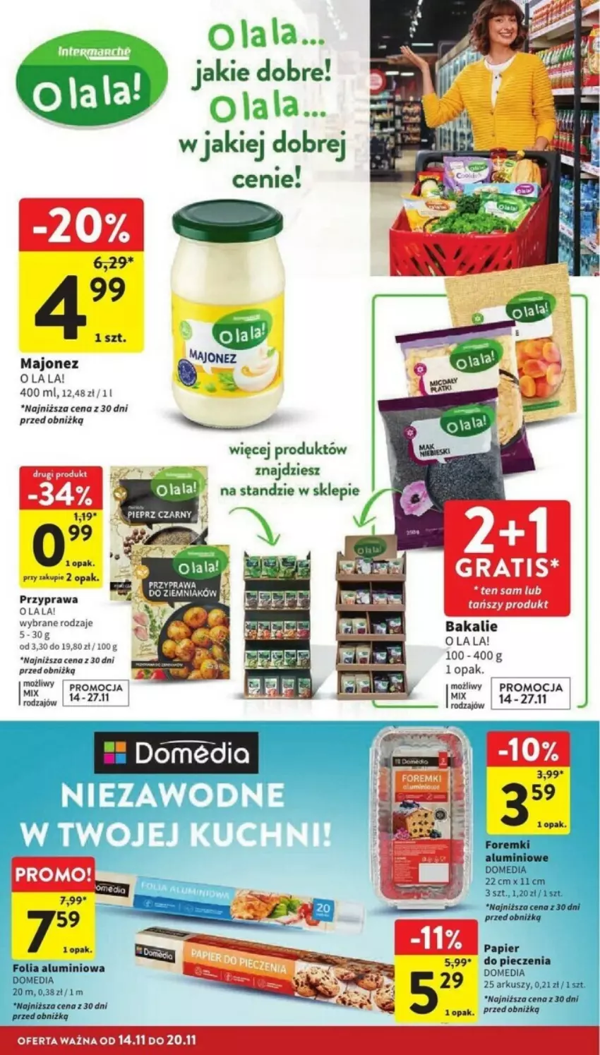 Gazetka promocyjna Intermarche - ważna 14.11 do 20.11.2024 - strona 24 - produkty: Ba!, Folia aluminiowa, Foremki, Gra, Majonez, Papier, Piec