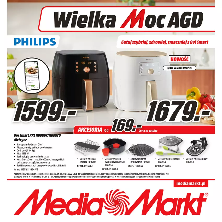 Gazetka promocyjna Media Markt - Gazetka Media Markt - ważna 08.04 do 30.04.2022 - strona 1 - produkty: Gra, Grill, Kosz, Piec, Por