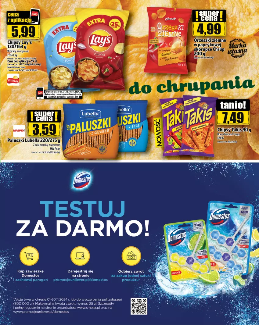 Gazetka promocyjna Topaz - Gazetka - ważna 31.10 do 06.11.2024 - strona 29 - produkty: Domestos, Mola, Orzeszki