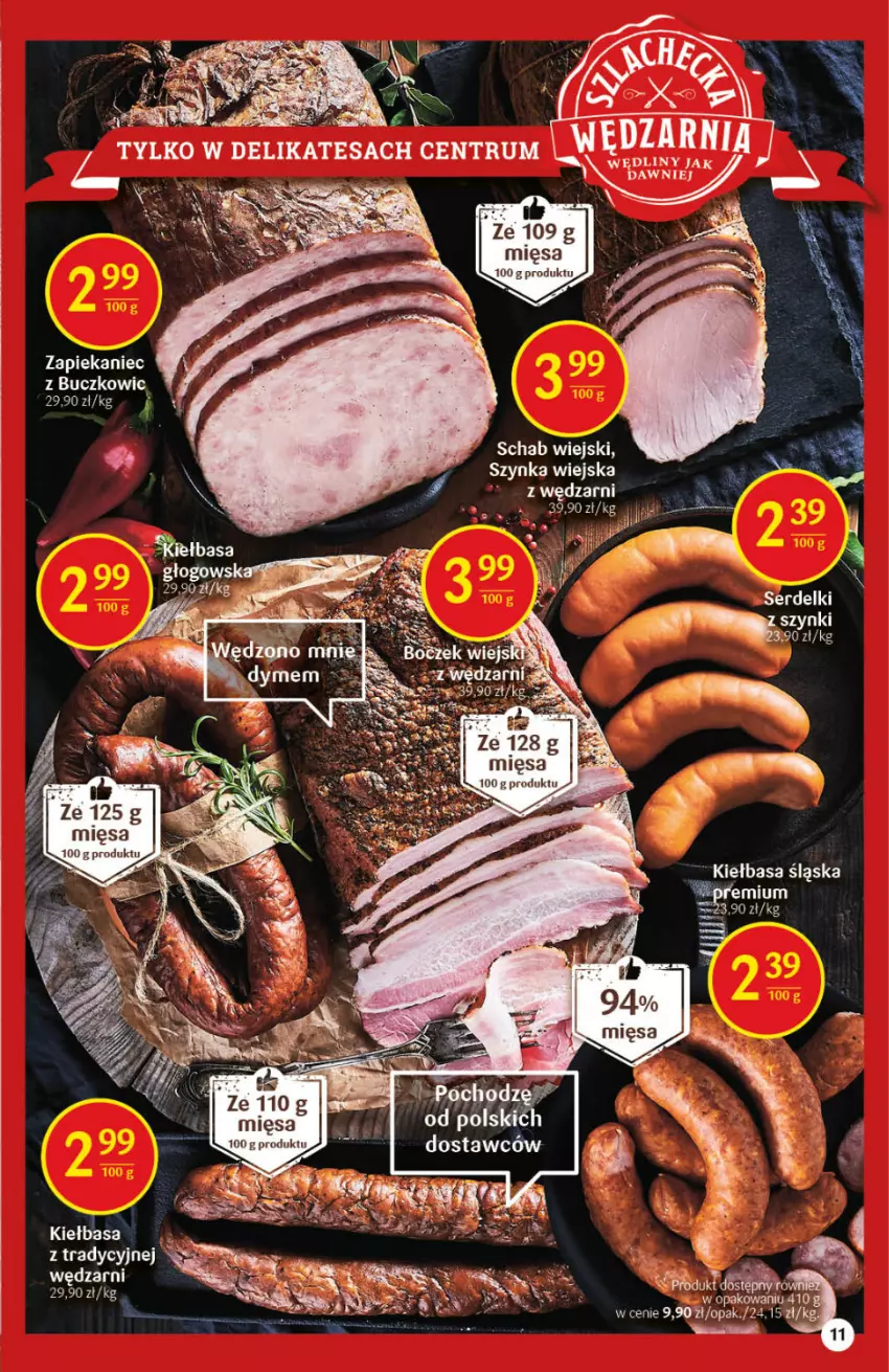 Gazetka promocyjna Delikatesy Centrum - Gazetka Delikatesy Centrum - ważna 09.09 do 15.09.2021 - strona 11 - produkty: Kiełbasa, Kiełbasa śląska, Rum, Szynka