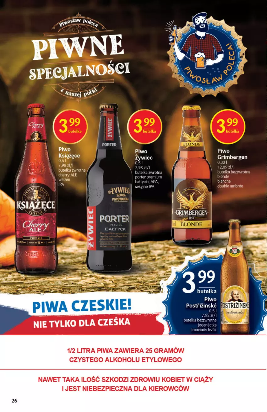 Gazetka promocyjna Delikatesy Centrum - Gazetka DC48 n. fresh - ważna 02.12 do 08.12.2021 - strona 26 - produkty: Gra, Książęce, Piec, Piwa, Piwo, Por