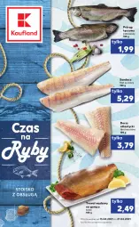 Gazetka promocyjna Kaufland - RYBY - Gazetka - ważna od 21.04 do 21.04.2021 - strona 1 - produkty: Pstrąg tęczowy, Tusz, Sandacz filet, Pstrąg, Dorsz, Sandacz