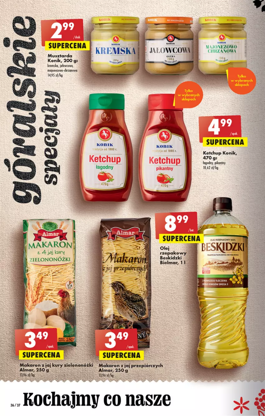 Gazetka promocyjna Biedronka - Gazetka - Biedronka.pl - ważna 02.02 do 08.02.2023 - strona 36 - produkty: Chrzan, Ketchup, Majonez, Makaron, O nas, Tera