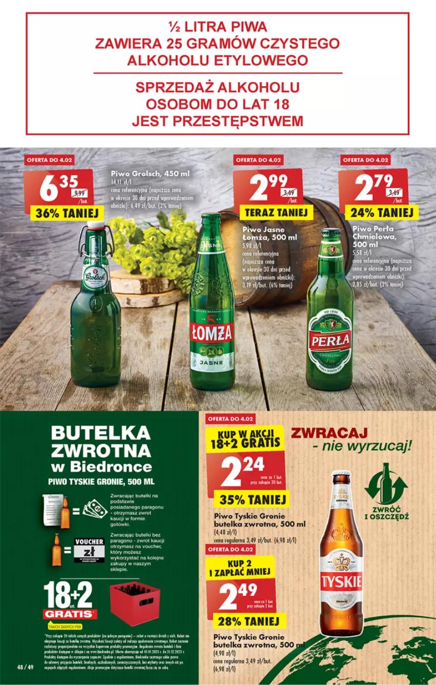 Gazetka promocyjna Biedronka - Gazetka - Biedronka.pl - ważna 02.02 do 08.02.2023 - strona 48 - produkty: Fa, Piwo, Rum, Tera, Tyskie