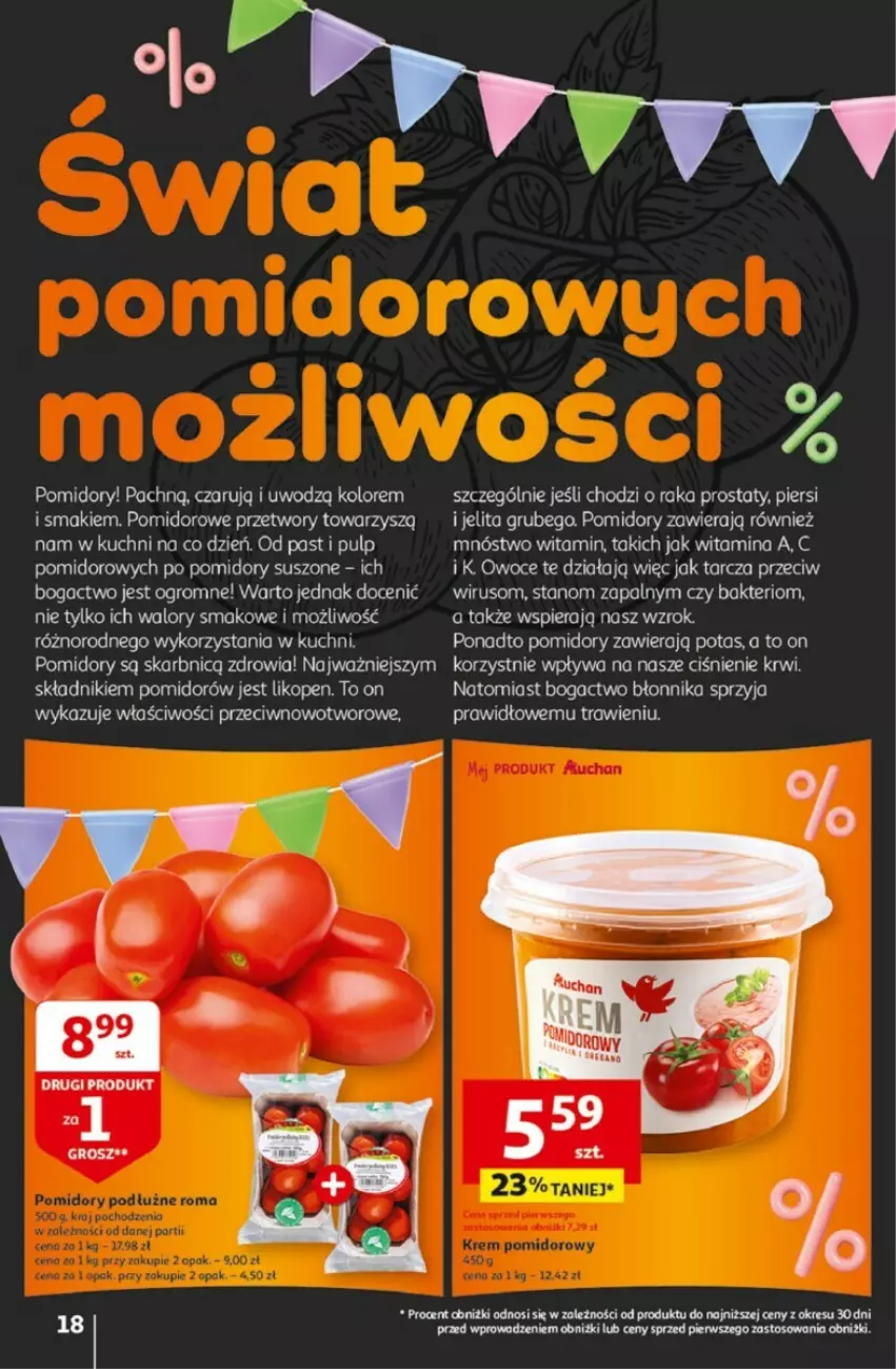 Gazetka promocyjna Auchan - ważna 25.04 do 30.04.2024 - strona 10 - produkty: Pomidory