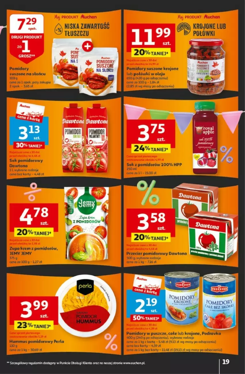 Gazetka promocyjna Auchan - ważna 25.04 do 30.04.2024 - strona 11 - produkty: Dawtona, O nas, Pomidory