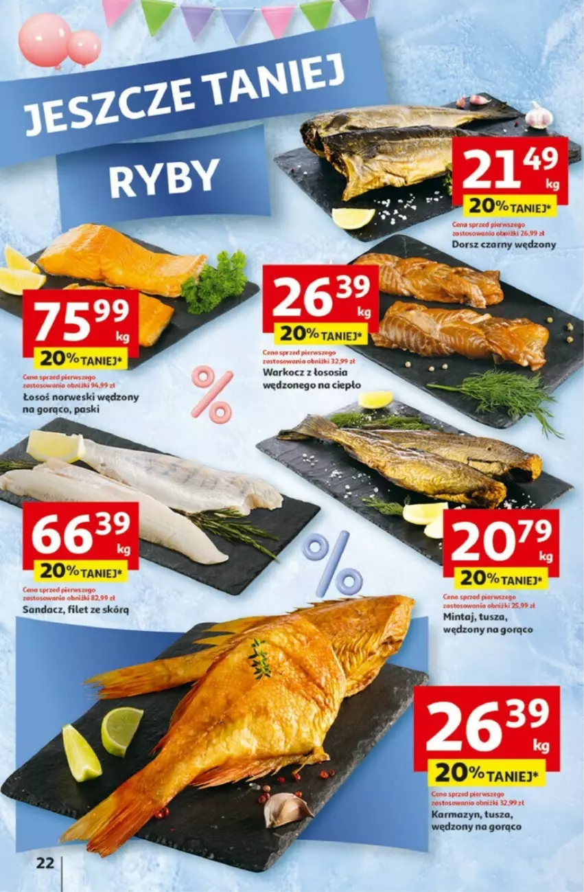 Gazetka promocyjna Auchan - ważna 25.04 do 30.04.2024 - strona 15 - produkty: Koc, Mintaj, Sandacz, Sos, Tusz