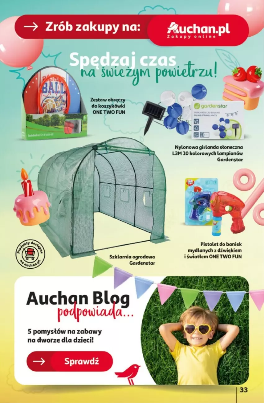 Gazetka promocyjna Auchan - ważna 25.04 do 30.04.2024 - strona 27 - produkty: Dzieci, Girlanda, Kosz, Lampion, Pistolet