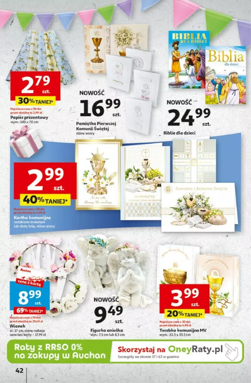 Gazetka promocyjna Auchan - ważna 25.04 do 30.04.2024 - strona 37 - produkty: Dzieci, Papier, Torebka