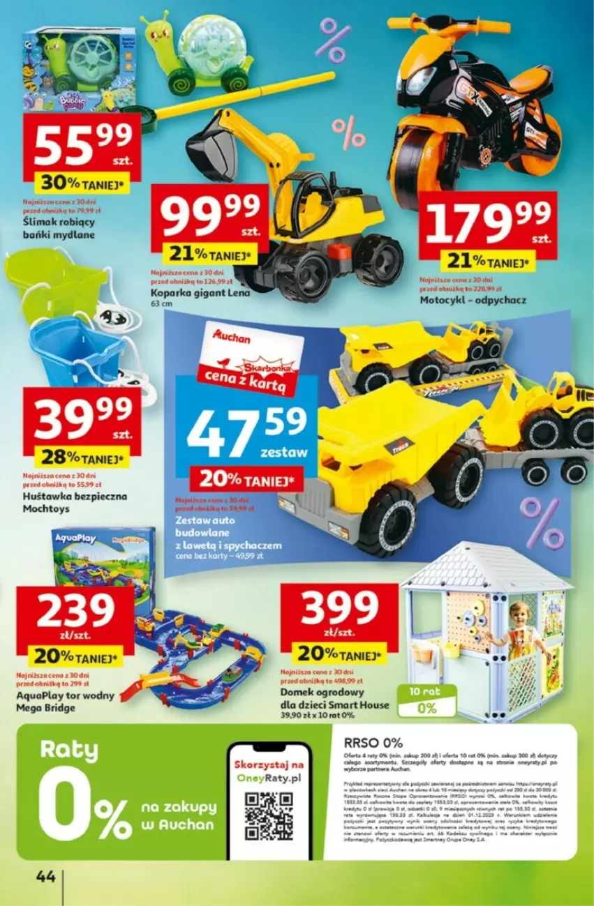 Gazetka promocyjna Auchan - ważna 25.04 do 30.04.2024 - strona 39 - produkty: Dzieci, Huśtawka, Parka, Piec