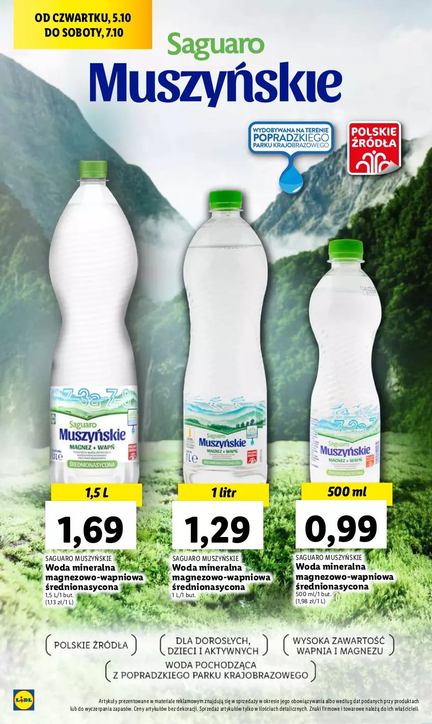 Gazetka promocyjna Lidl - GAZETKA - ważna 05.10 do 07.10.2023 - strona 40 - produkty: Magnez, Mus, Woda, Woda mineralna